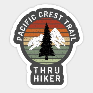 Pacific Crest Trail Thru Hiker Sunset Sticker